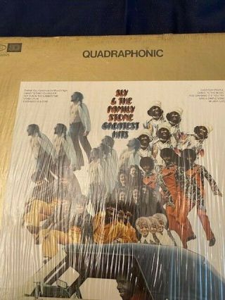 Sly And The Family Stone " Greatest Hits " Quadraphonic Epic Eq 30325 Rare