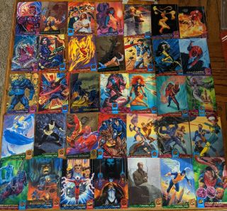 1994 Fleer Ultra X - Men Cards Including Rares 140 Total Cards