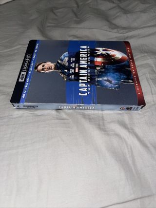 Captain America: The First Avenger 4k with rare slipcover,  no digital code 3