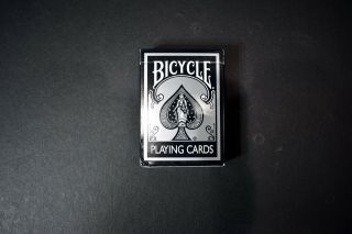 Very Rare Silver Bicycle 1128 Cincinnati Playing Cards Opened