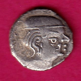 Ancient India Western Kshatrap Kings Portrait Rare Silver Coin Fu42