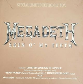 Megadeth " Skin Of My Teeth " Special Limited Edition 10 " Box - Vinyl Import Rare