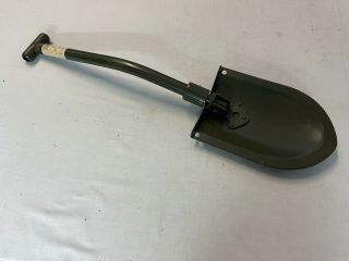 Vintage Us Military Folding Shovel Trench Tool With Rare T Handle