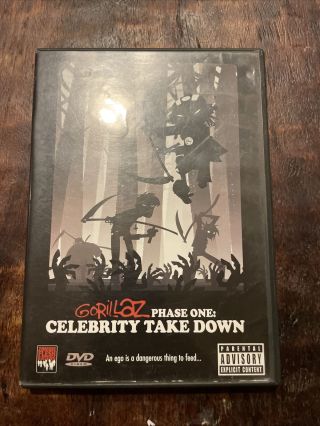 Gorillaz - Phase One: Celebrity Take Down (dvd,  2002) Rare Oop