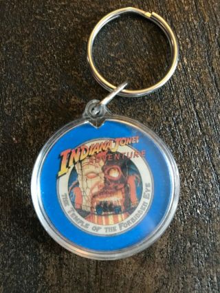 Indiana Jones Adventure Disneyland 90s Keychain Rare