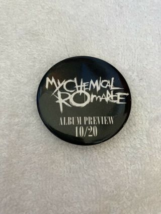 My Chemical Romance Promo Button Pin For Black Parade 2006 Rare