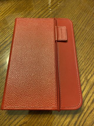 Amazon Kindle 3rd Generation Lighted Cover In Rare Pebbled Red Leather