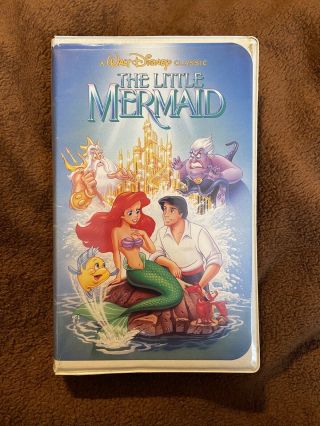 Disney The Little Mermaid (vhs,  1989,  Diamond Edition) Rare Banned Artwork Cover