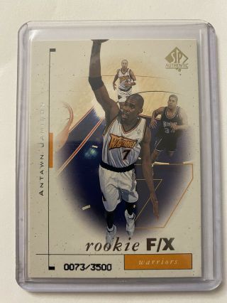 1998 - 99 Sp Authentic Rookie F/x 94 Antawn Jamison Rc 73/3500 Rookie Card Rare