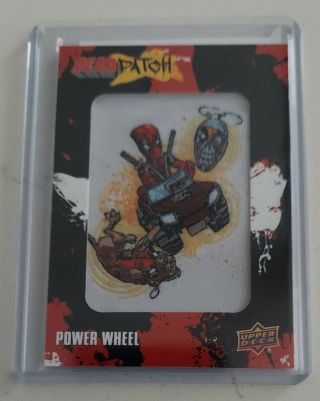 2019 Upper Deck Marvel Deadpool Deadpatch Tier 1 Power Wheel Dp9 Patch Rare