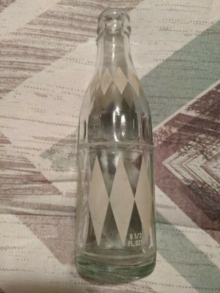 Rare Vintage Coca Cola Glass Bottle with White Diamond Pattern - Cincinnati,  OH 2