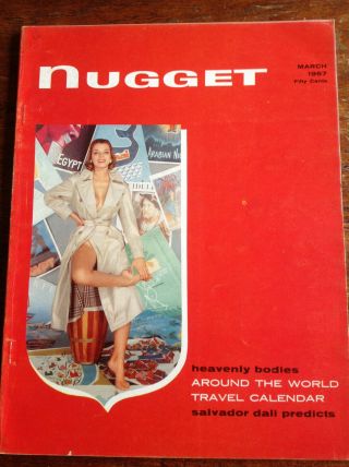 Nugget Vol 2 2,  March 1957 Salvador Dali (rare Photos Plus Work),  Portugal