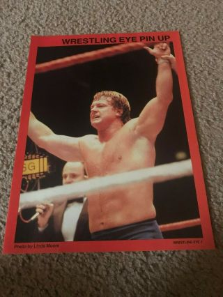 Vintage Rowdy Roddy Piper Wwf Wrestling Pinup Photo 1980s Wcw Rare