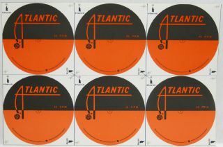 Atlantic Records 45rpm Record Labels Blank Vintage Uncut Rare Ringo Beatles