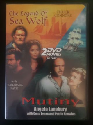 The Legend Of Sea Wolf/mutiny Rare Dvd With Case & Cover Art Buy 2 Get 1