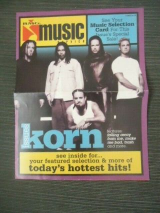 Bmg Music Service Korn Cover - Very Rare Hard To Find