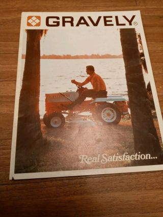 2 Rare Vtg Gravely Lawn Garden Tractor Advertising Brochures