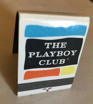 Rare Vintage Matchbook 1961 The Playboy Club Hmh Rabbit Head Registered