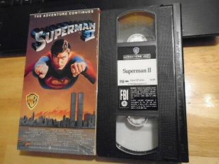 Rare Oop Superman Ii Vhs Film 1980 Dc Comics Christopher Reeves Margot Kidder