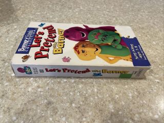 Barney & Friends - Lets Pretend With Barney 1993 VHS RARE TAPE OOP HTF 3