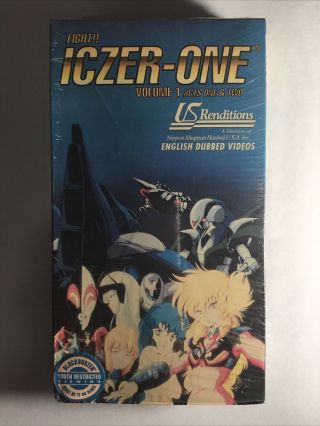 Iczer - One English Dubbed Japanese Anime Movie Vhs Tapes - Volume 1 Rare