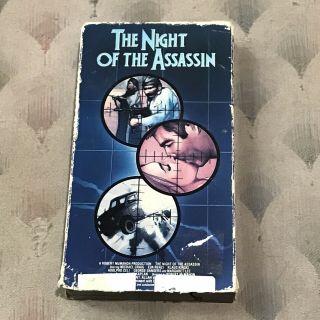 The Night Of The Assassin (vhs) Lightning Video Very Rare