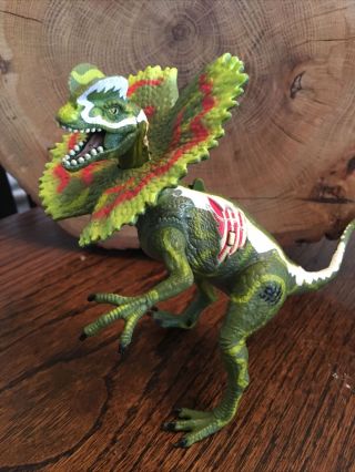 Jurassic Park Iii 3 Dilophosaurus Rare Dinosaur Toy Re - Ak A - Tak Figure Hasbro