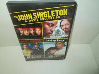 John Singleton 4 Film Gang Dvd Set Rare Baby Boy / Boys In Hood / Poetic Justice