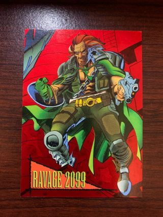 1993 Marvel Sky Box Ravage 2099 3 Red Foil Insert Card,  Rare,  L@@k