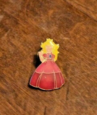 Vintage Rare 1988 Nintendo Mario Bros Princess Peach Lapel Pin