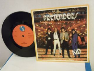 Pretenders,  Real Records,  " Kid ",  Uk,  7 " 45 With P/s,  1979 Release,  Rare,