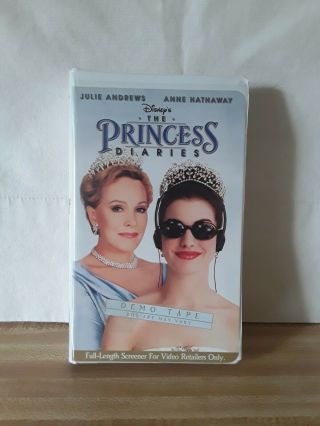 Disneythe Princess Diaries Demo Tape Vhs 2001 J Andrews A Hathaway Rare