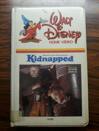Walt Disney Vhs Kidnapped 1960 White Clamshell Rare Vintage