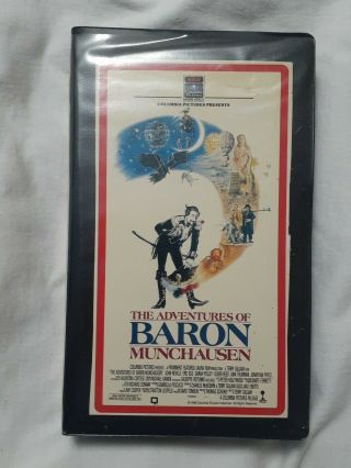 The Adventures Of Baron Munchausen (vhs 1990) Rare Clamshell Oop Rca / Columbia
