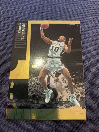 1994 - 95 Upper Deck Se Gold Dennis Rodman Se81 Rare Card