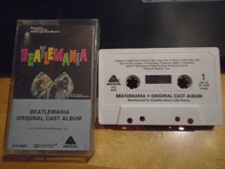 Rare Oop Beatlemania Cassette Tape Live Musical Cast 1978 John Lennon Mccartney