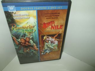 Romancing The Stone & Jewel Of The Nile Rare Dvd Set Kathleen Turner 