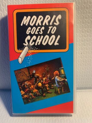 Morris The Moose Goes To School Vhs Tape,  Clam Shell Case Rare