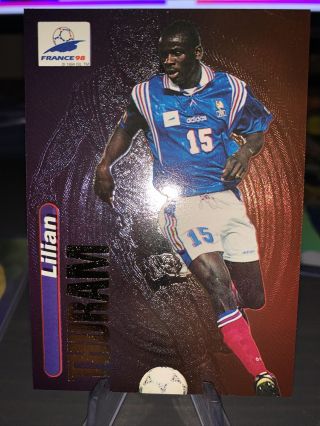 1998 Panini World Cup Soccer Card Lilian Thurman Rainbow Foil - Rare Card