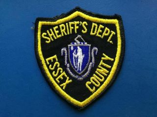 Rare Vintage Essex County Sheriff Collectable Uniform Shoulder Patch Crest C