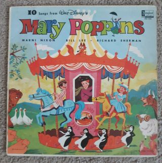 Vintage 1964 Walt Disneys Mary Poppins Dq1256 Gd To Vg - Plus Rare