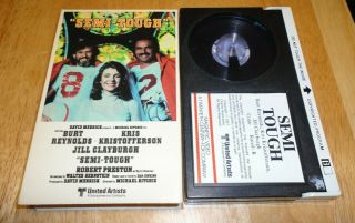 Semi - Tough (betamax,  1977) Burt Reynolds Comedy Beta Not Vhs Magnetic Video Rare