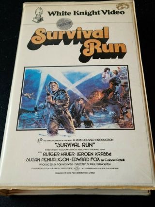 Survival Run (vhs,  1977) Rare Oop Cult Classic Film Clamshell Paul Verhoeven