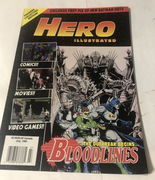 Rare Hero Illustrated Premiere Collectors Edition Canada July 1993