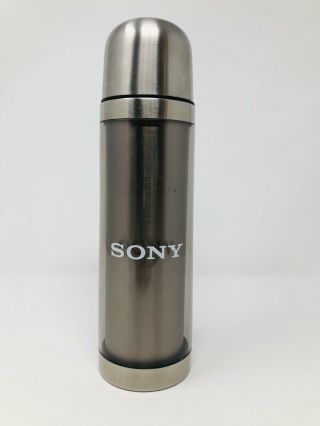 Vintage Sony Cyber - Shot Handycam Thermos Bottle Travel Mug Thermos Rare