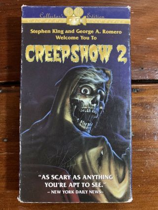 Creepshow 2 Vhs Starmaker Horror Anthology Sov Rare Htf Oop Romero Cult King