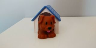 Fisher Price Little People 2002 DOGHOUSE & DOG Home House Mc DONALD ' S RARE 2