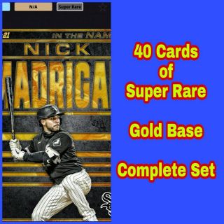 Topps Bunt [40 Cards] In The Name 2021 Rare Gold Base Digital