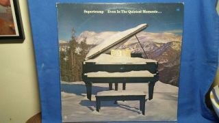 Supertramp Even In The Quietest Moments.  Rare 1977 A&m Pop Prog Rock Promo Lp