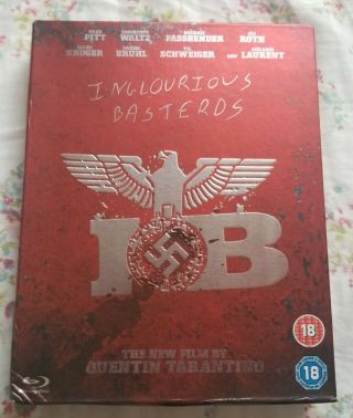 Inglourious Basterds Blu - Ray Box Set Quentin Tarantino Brad Pitt Wwii Rare Oop